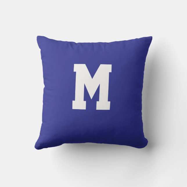 Personalized Alphabet  Throw Pillow (Back)