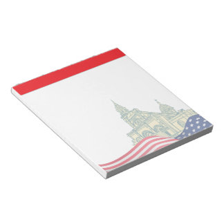 Personalized American Flag Patriotic USA  Notepad