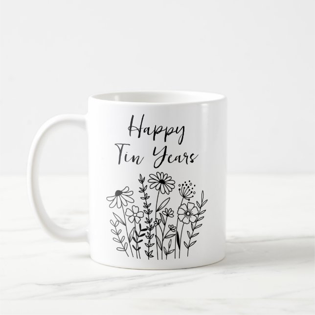 Personalized Anniversary Mug Set for the Perfect  (Left)