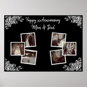 Personalized Anniversary Photo poster