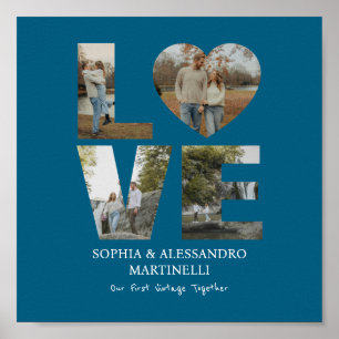 Personalized Anniversary Photo  Poster