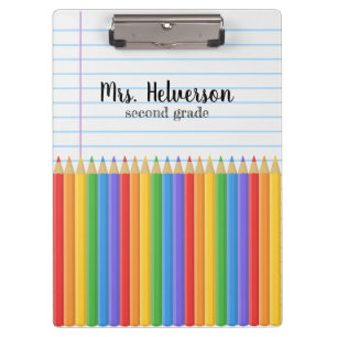 Personalized any grade teacher clipboard