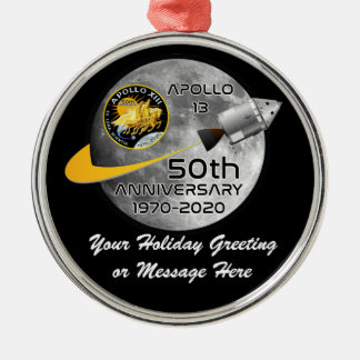 PERSONALIZED Apollo 13 - 50th Anniversary Metal Tree Decoration