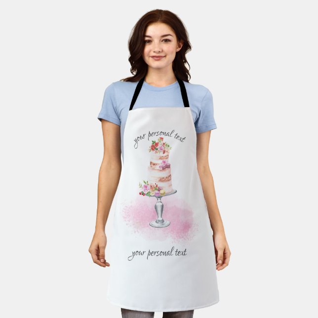 Personalized apron, Sweet Cook Apron (Worn)