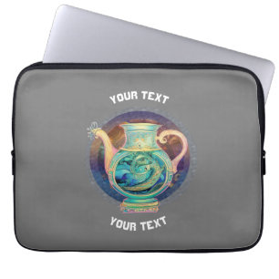 PERSONALIZED Aquarius ZODIAC SIGN  Laptop Sleeve