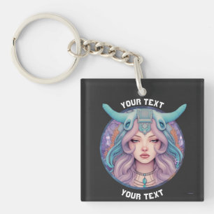 PERSONALIZED ARIES ZODIAC SIGN KEY RING