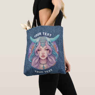 PERSONALIZED ARIES ZODIAC SIGN TOTE BAG