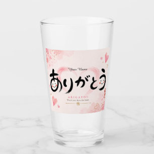 Personalized Arigatou Mug Custom Name Japanese T Glass