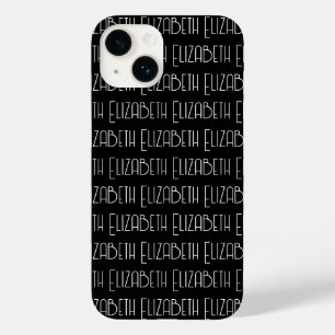 Personalized Art Deco Style Custom Text Case-Mate iPhone 14 Case