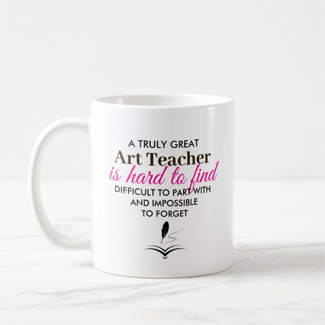 Personalized Art Teacher Appreciation gift Coffee Mug (Left)