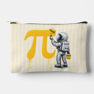 Personalized Astronaut Painting Pi Symbol Pi Day  Accessory Pouch
