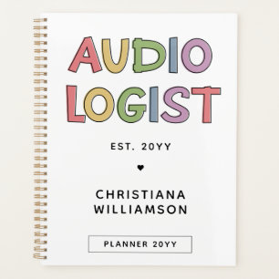 Personalized Audiologist Audiology Graduation Gift Planner