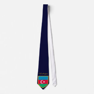 Personalized Azerbaijan Flag Tie