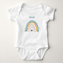 Personalized baby body with name and rainbow