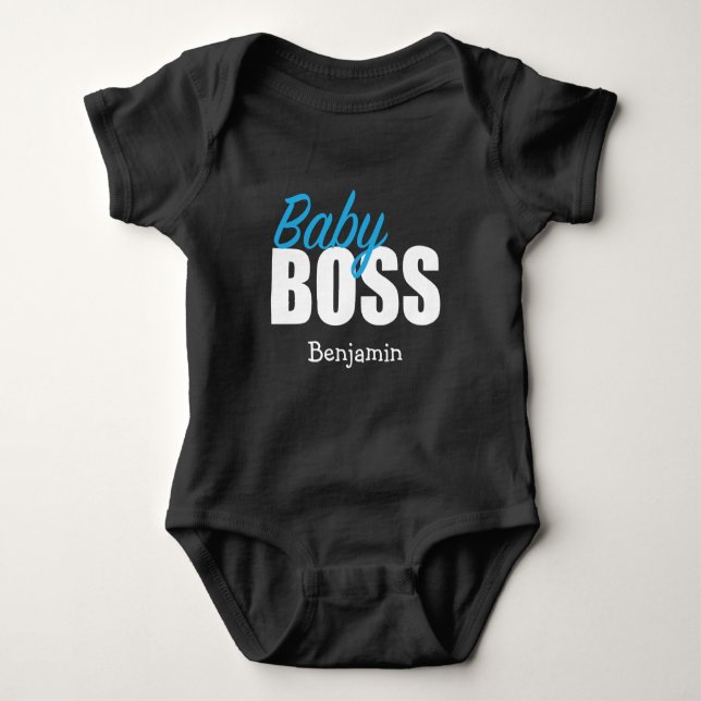 Personalized Baby BOSS Bodysuit (Front)