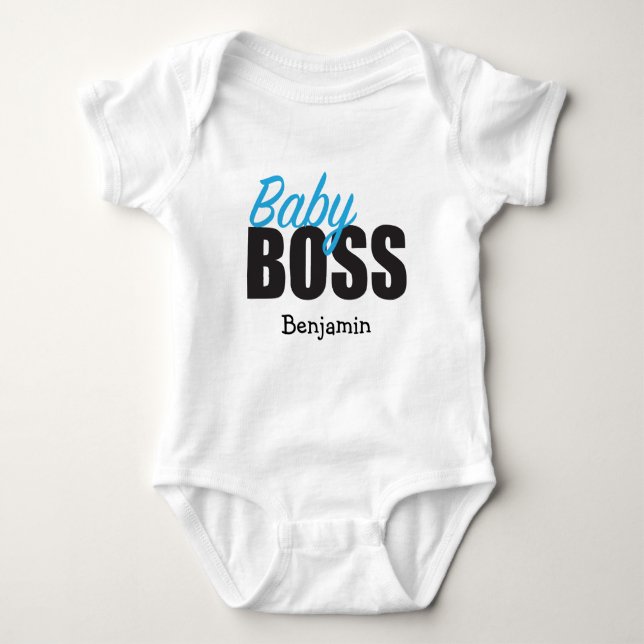 Personalized Baby BOSS Bodysuit (Front)