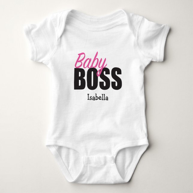 Personalized Baby BOSS Bodysuit (Front)