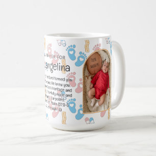 Personalized Baby Christian Prayer Keepsake Coffee Mug
