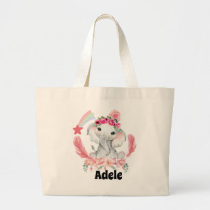 Personalized Baby diaper  Large Tote Bag