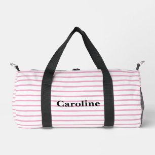 Personalized Baby Duffle Bag, Monogram Seersucker Duffle Bag