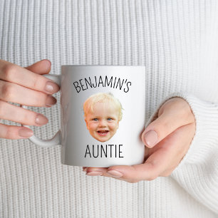 Personalized Baby Face Mug for Auntie Baby Picture