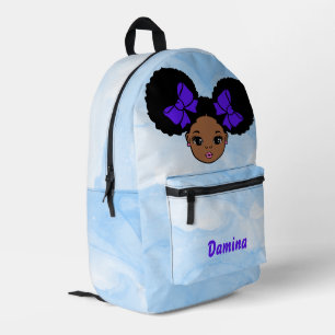 Personalized Baby Girl Blue Printed Backpack