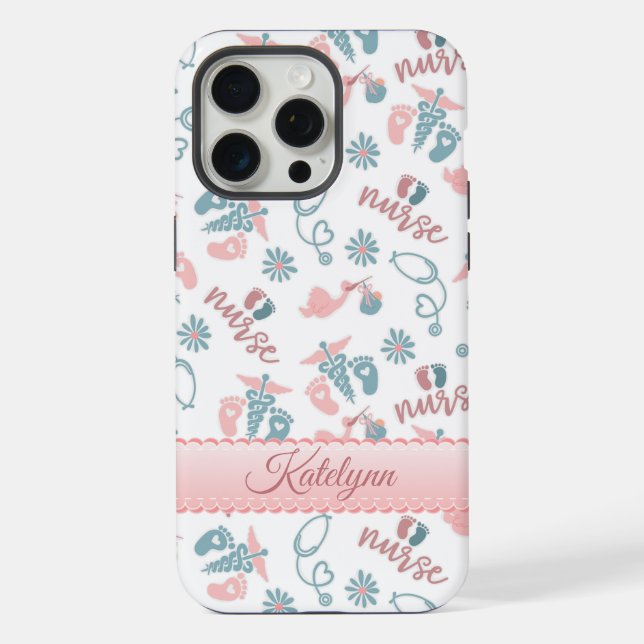 Personalized Baby Nurse Phone Case (Back)