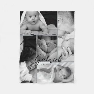 Personalized Baby Photo Blanket Collage