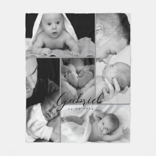 Personalized Baby Photo Blanket Collage