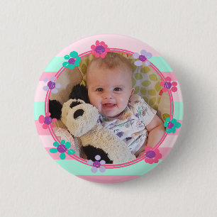 Personalized Baby Photo Button
