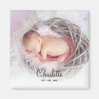 Personalized Baby Photo Keepsake Magnet