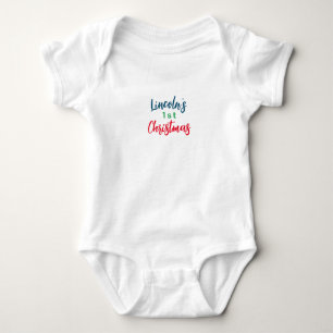 PERSONALIZED BABY'S FIRST CHRISTMAS bodysuit