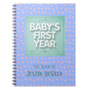 Personalized Baby's First Year Notebook