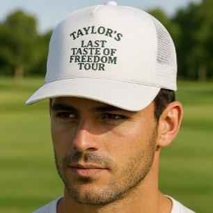 Personalized Bachelor Party Last Taste of Freedom  Trucker Hat