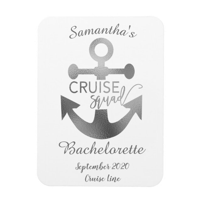 Personalized Bachelorette Cruise Squad  Magnet (Vertical)