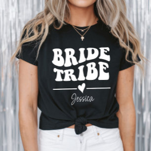 Personalized Bachelorette Party Bride Tribe T-Shirt