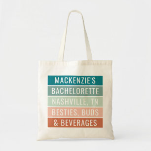 Personalized Bachelorette Trip Custom Tote Bag