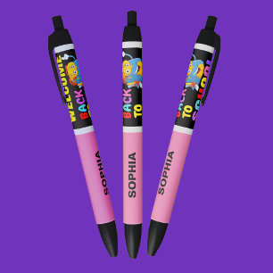 Personalized Back to School Black Ink Pen