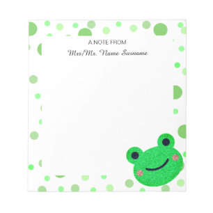 Personalized Back to School Teacher Notepad