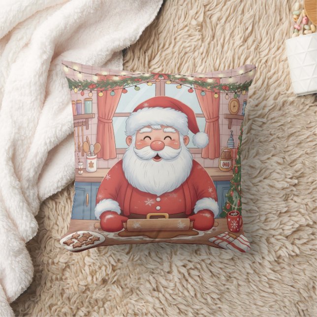 Personalized" Baking Spirits Bright" Christmas  Cushion (Blanket)