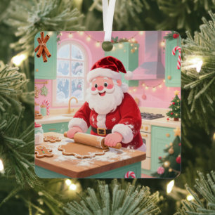 Personalized "Baking Spirits Bright" Christmas Metal Tree Decoration