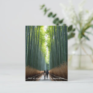 Personalized Bamboo Forest Walk Postcard
