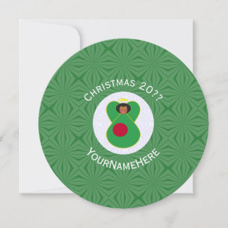 Personalized Bangladeshi Angel Christmas Flag  Invitation