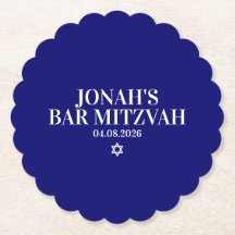 Personalized Bar Mitzvah Coaster
