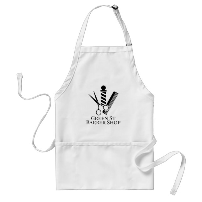 Personalized Barber Shop Business Scissors Standard Apron (Front)