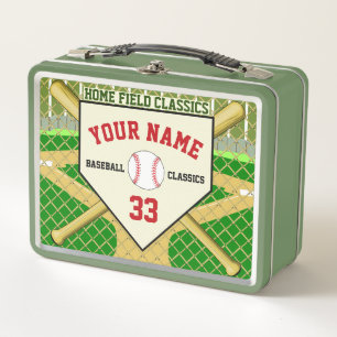 Personalized Baseball Classics Home Field Lunchbox