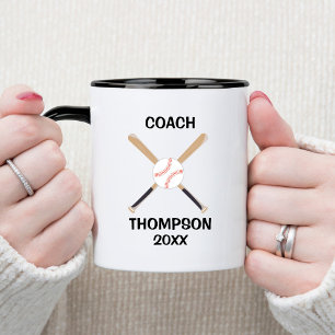 Personalized Baseball Coach Mug