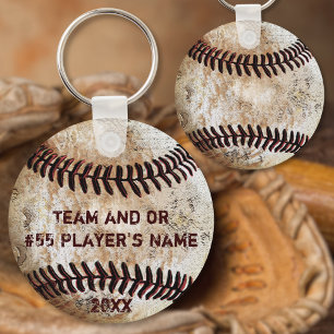 PERSONALIZED Baseball Gifts for Players, Seniors Key Ring