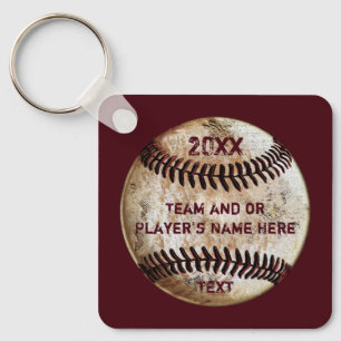 PERSONALIZED, Baseball Souvenirs, Baseball Key Ring