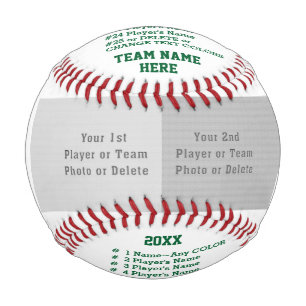 Personalized Baseballs for Team, Senior Night Gift
